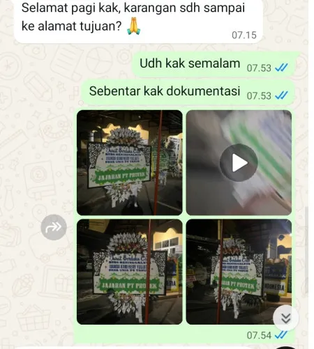 Pengiriman Papan Bunga Selamat Bintaro