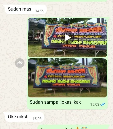 Pengiriman Papan Bunga Bintaro