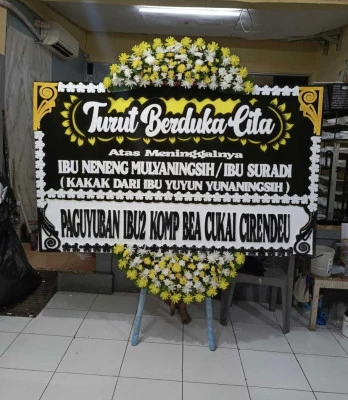 Papan Bunga di Bintaro